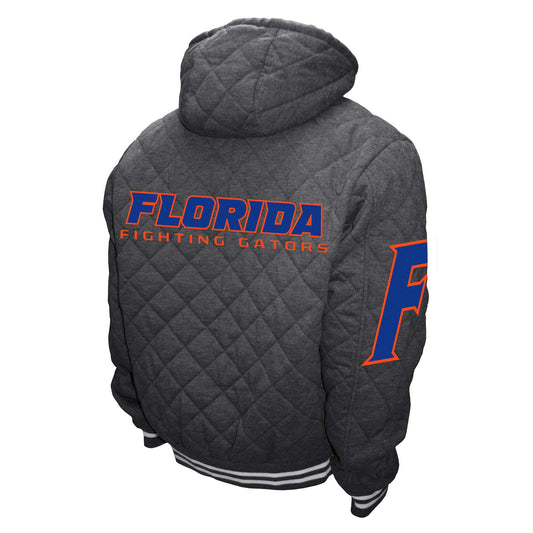 Florida Gators Franchise Club Mens Diamond Quilted Full Zip Jacket