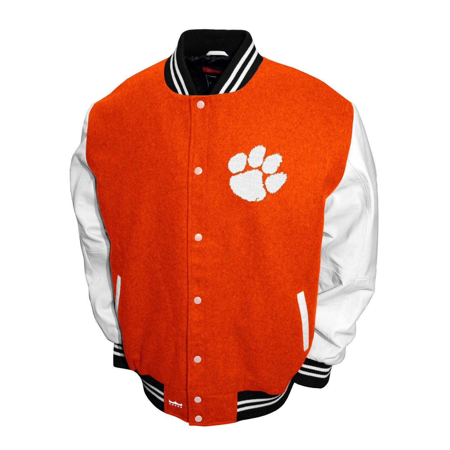 Clemson Tigers Franchise Club Mens Graduate Wool Varsity Letterman Jacket