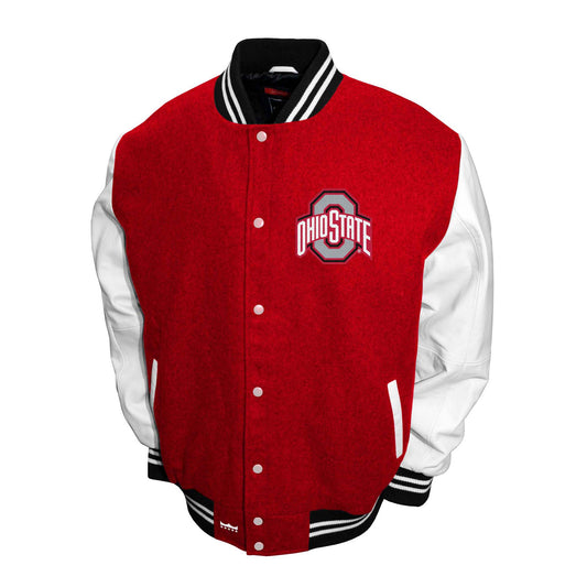 Ohio State Buckeyes Franchise Club Mens Graduate Wool Varsity Letterman Jacket
