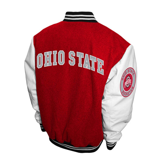 Ohio State Buckeyes Franchise Club Mens Graduate Wool Varsity Letterman Jacket