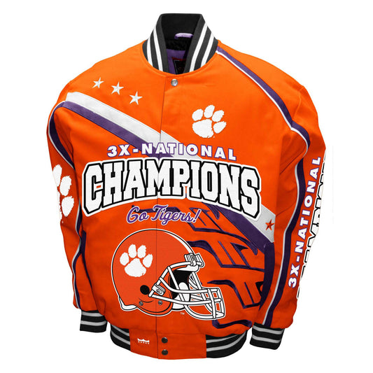 Clemson Tigers Franchise Club Mens Commemorative Twill Jacket