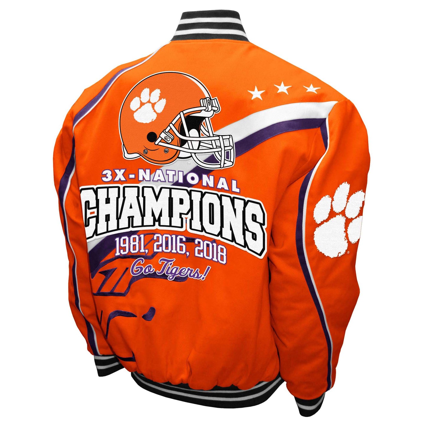 Clemson Tigers Franchise Club Mens Commemorative Twill Jacket