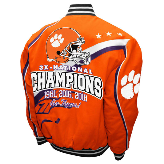 Clemson Tigers Franchise Club Mens Commemorative Twill Jacket