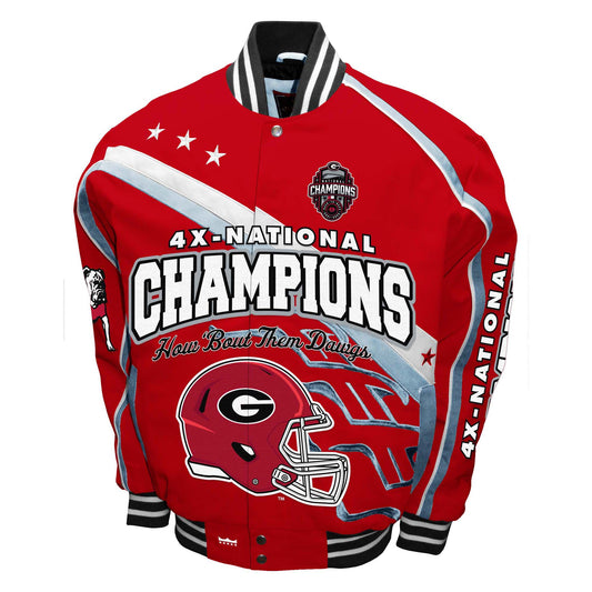Georgia Bulldogs Franchise Club Mens Commemorative Twill Jacket
