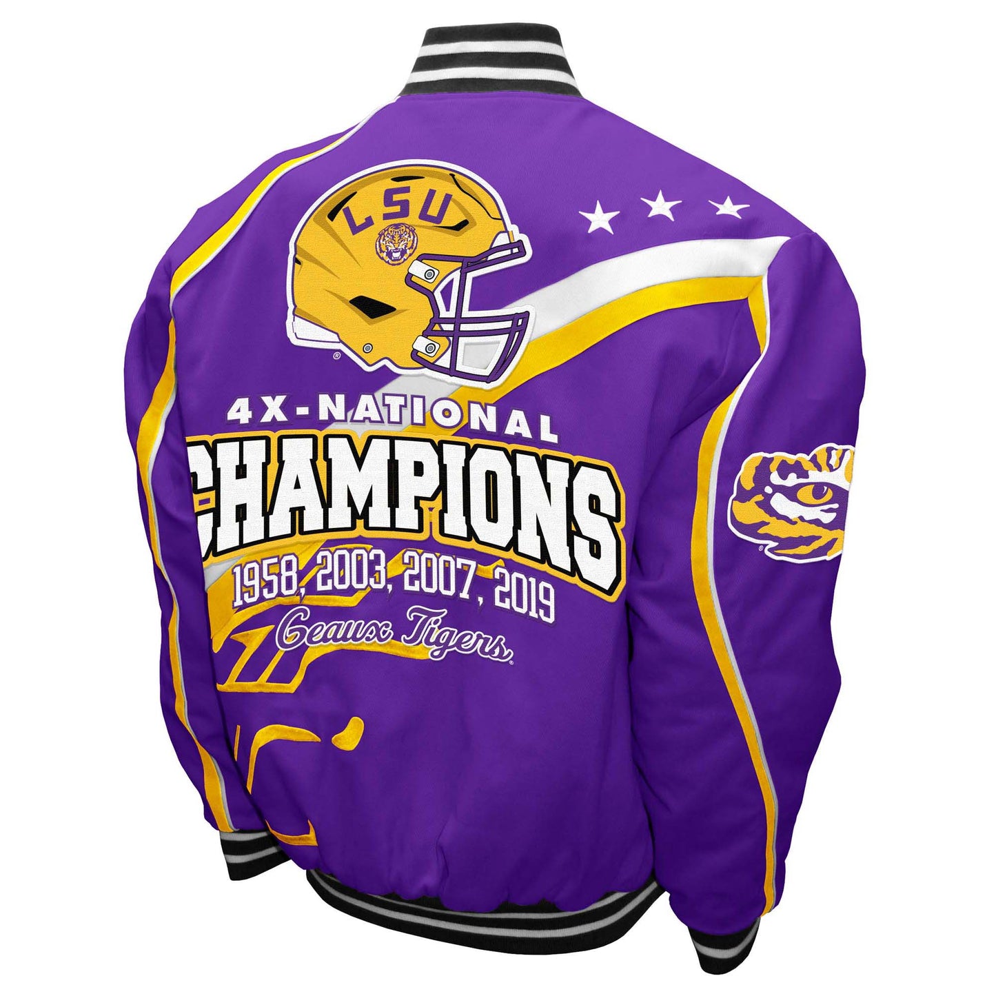 LSU Tigers Franchise Club Mens Commemorative Twill Jacket