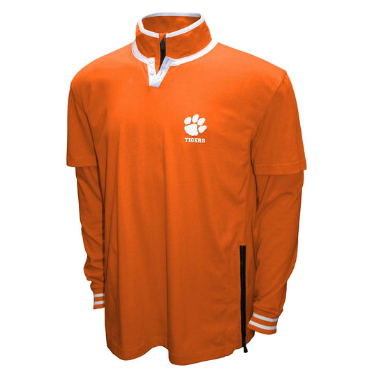 Clemson Tigers Franchise Club Mens NCAA 3 In 1 Double Down Systems Jacket