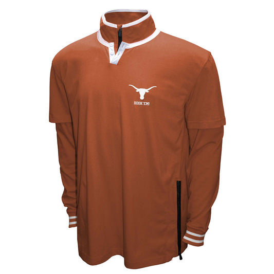 Texas Longhorns Franchise Club Mens NCAA 3 In 1 Double Down Systems Jacket