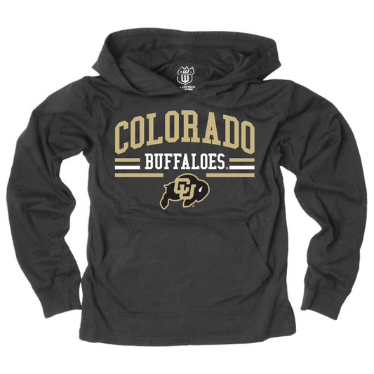 Colorado Buffaloes Wes and Willy Youth Boys Long Sleeve Hooded T-Shirt