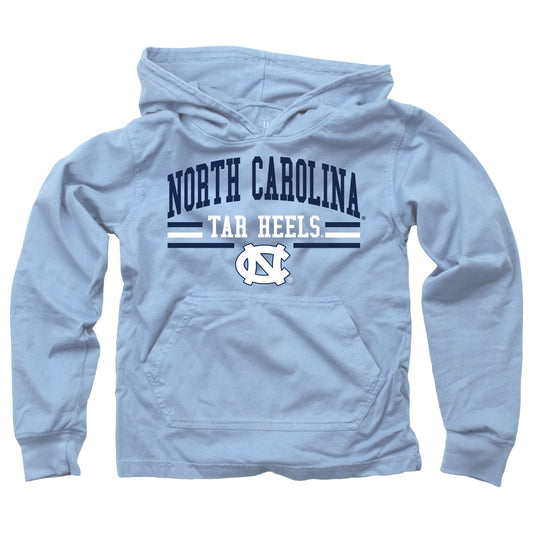 North Carolina Tar Heels Wes and Willy Youth Boys Long Sleeve Hooded T-Shirt