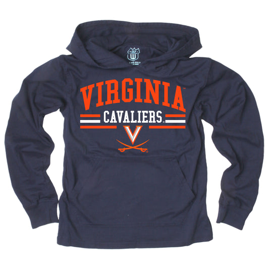 Virginia Cavaliers Wes and Willy Youth Boys Long Sleeve Hooded T-Shirt