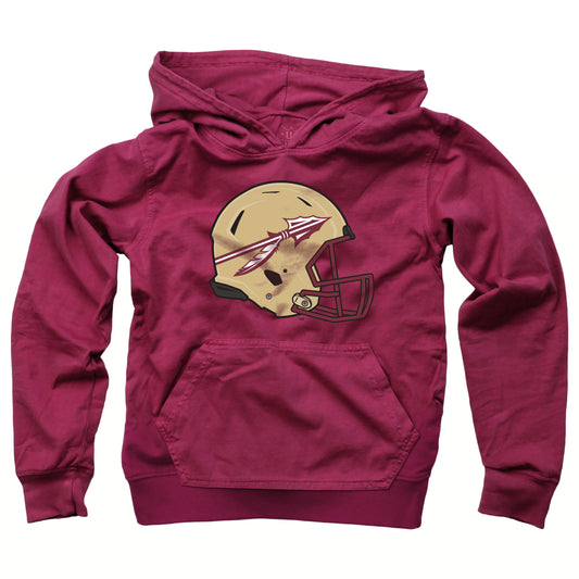 Florida State Seminoles Wes and Willy Youth Boys Helmet Logo Pullover Hoodie