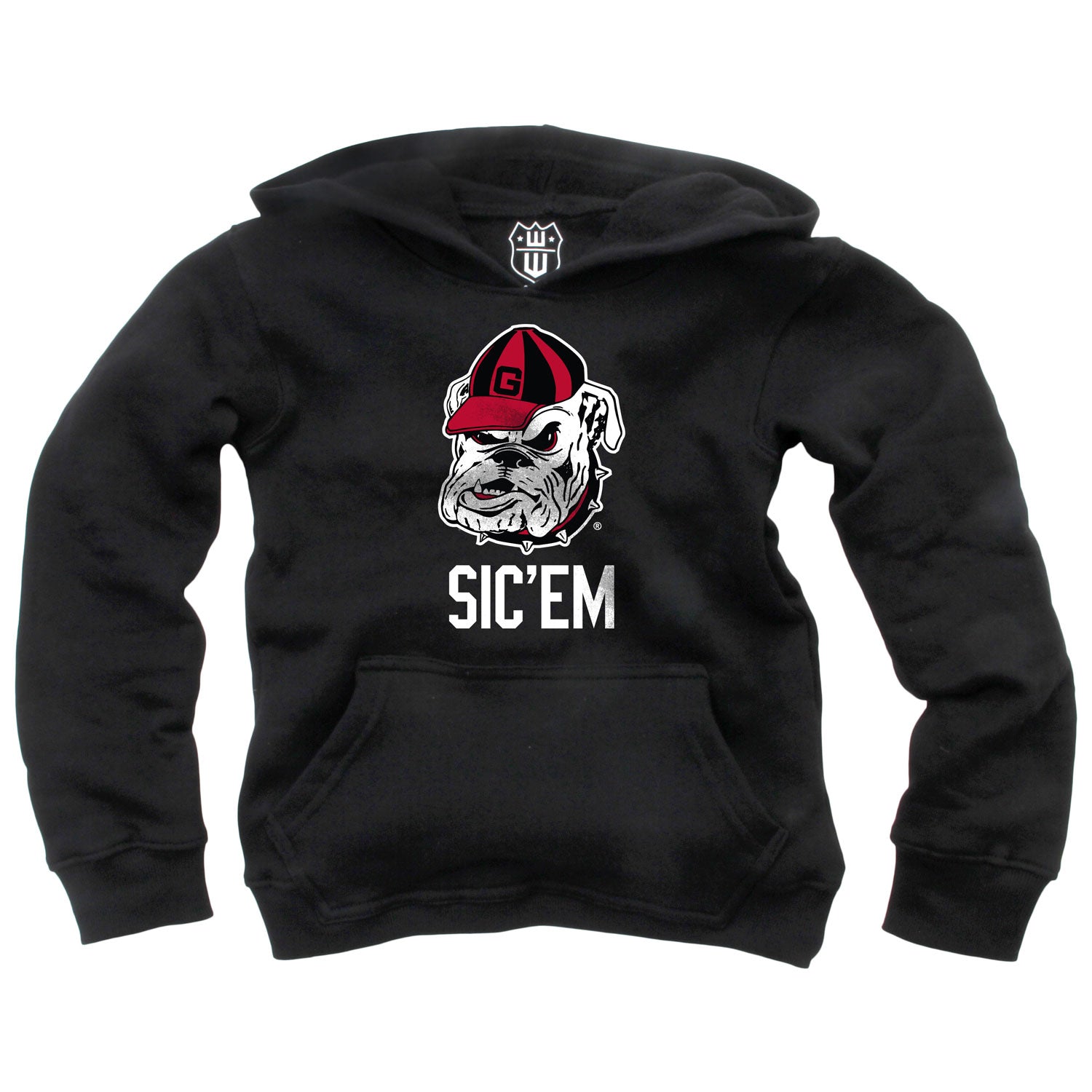 Georgia Bulldogs Wes and Willy Youth Boys Team Slogan Pullover