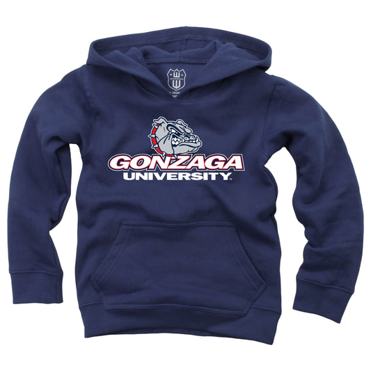 Gonzaga Bulldogs Wes and Willy Youth Boys Team Logo Pullover Hoodie