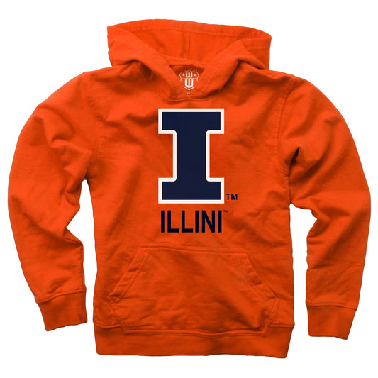Illinois Fighting Illini Wes and Willy Youth Boys Team Slogan Pullover Hoodie