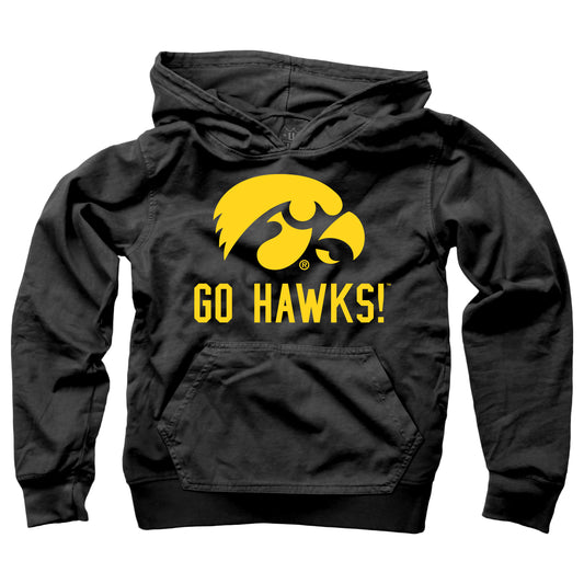 Iowa Hawkeyes Wes and Willy Youth Boys Team Slogan Pullover Hoodie