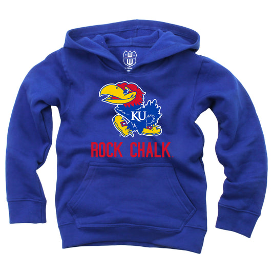 Kansas Jayhawks Wes and Willy Youth Boys Team Slogan Pullover Hoodie