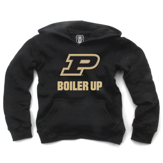 Purdue Boilermakers Wes and Willy Youth Boys Team Slogan Pullover Hoodie