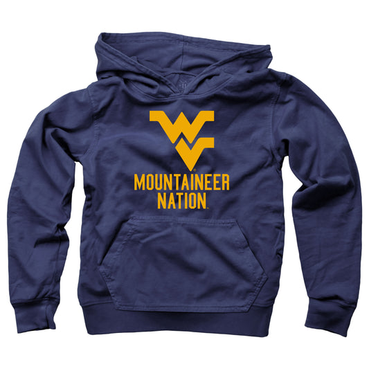 West Virginia Mountaineers Wes and Willy Youth Boys Team Slogan Pullover Hoodie