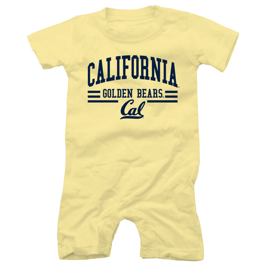 Cal Berkeley Bears Wes and Willy Baby College Team Shorts Romper