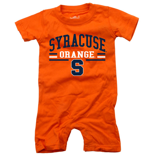 Syracuse Orange Wes and Willy Baby College Team Shorts Romper