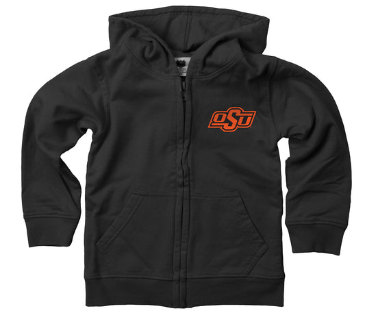 Oklahoma State Cowboys Wes and Willy Boys Zip Up Fleece Hooded Jacket