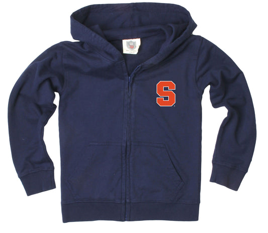 Syracuse Orange Wes and Willy Boys Zip Up Fleece Hooded Jacket