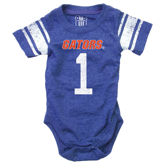 Florida Gators Wes and Willy Baby College One Piece Jersey Bodysuit