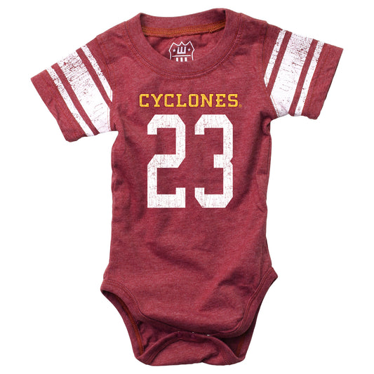 Iowa State Cyclones Wes and Willy Baby College One Piece Jersey Bodysuit