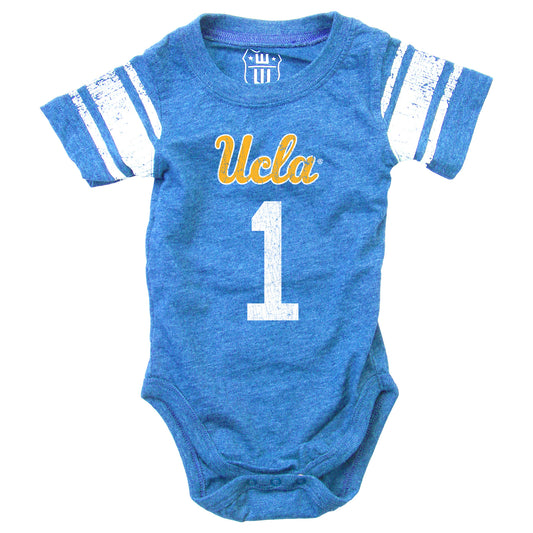 UCLA Bruins Wes and Willy Baby College One Piece Jersey Bodysuit