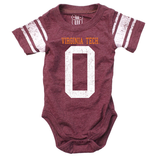 Virginia Tech Hokies Wes and Willy Baby College One Piece Jersey Bodysuit