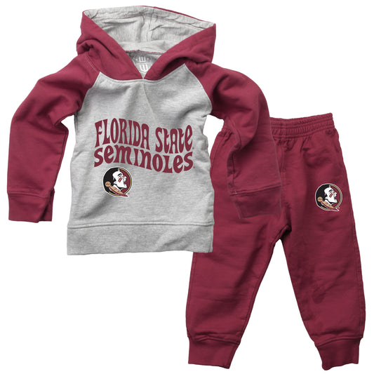 Florida State Seminoles Wes and Willy NCAA Infant and Toddler Hoodie Set
