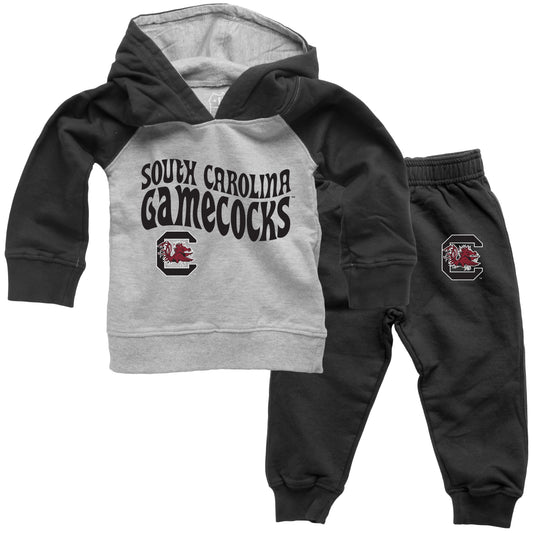 South Carolina Gamecocks Wes and Willy NCAA Infant and Toddler Hoodie Set