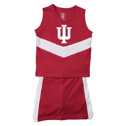 Indiana Hoosiers Wes and Willy Girls and Toddlers Cheer Set