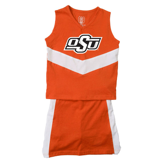 Oklahoma State Cowboys Wes and Willy Girls and Toddlers Cheer Set