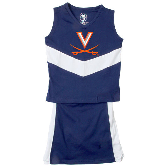 Virginia Cavaliers Wes and Willy Girls and Toddlers Cheer Set