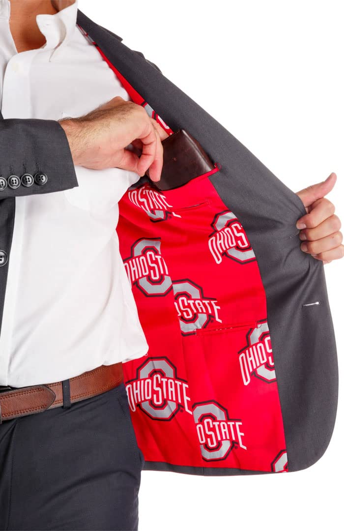 Ohio State Buckeyes Tellum and Chop Mens Game Day Blazer Madison Black