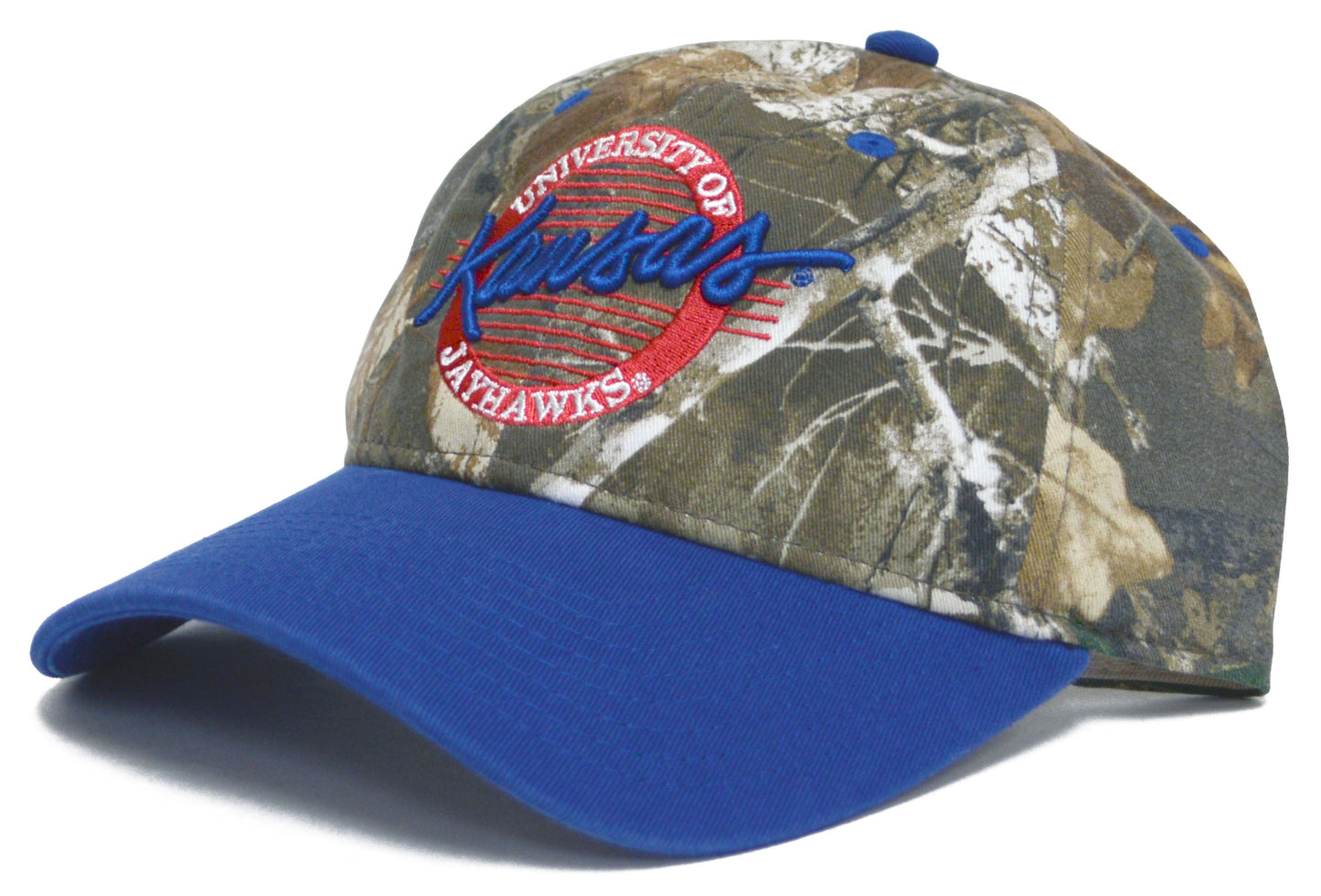 Kansas Jayhawks The Game Men's Edge Camo Strapback Adjustable Hat