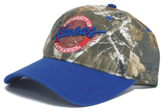 Kansas Jayhawks The Game Men's Edge Camo Strapback Adjustable Hat