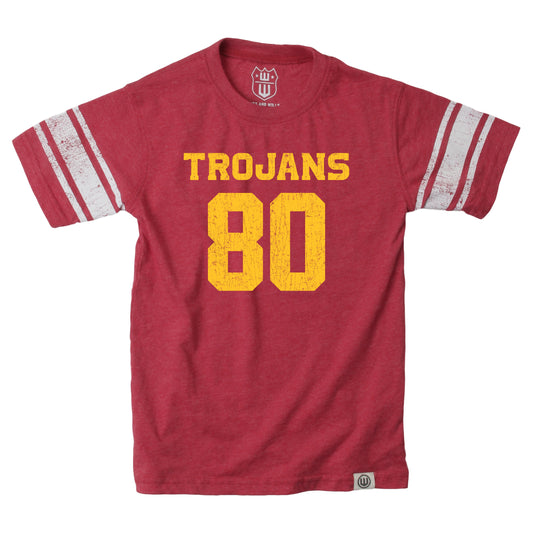 USC Trojans Wes and Willy Youth Boys College Short Sleeve Jersey T-Shirt