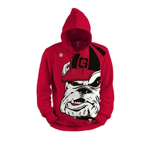 Georgia Bulldogs Mens Dyme Lyfe Big Mascot Hoodie