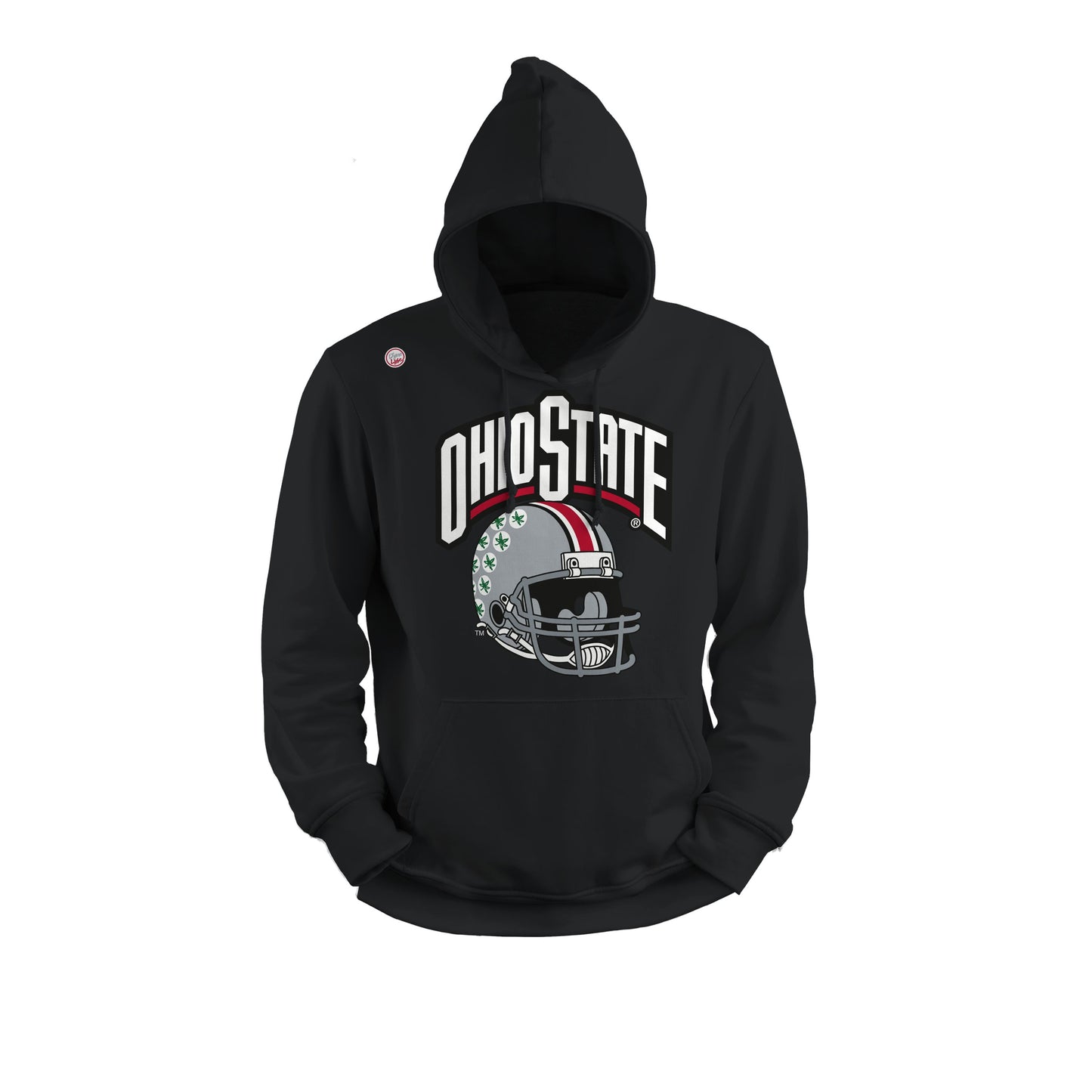 Ohio State Buckeyes Dyme Lyfe Mens College Helmet Logo Hoodie