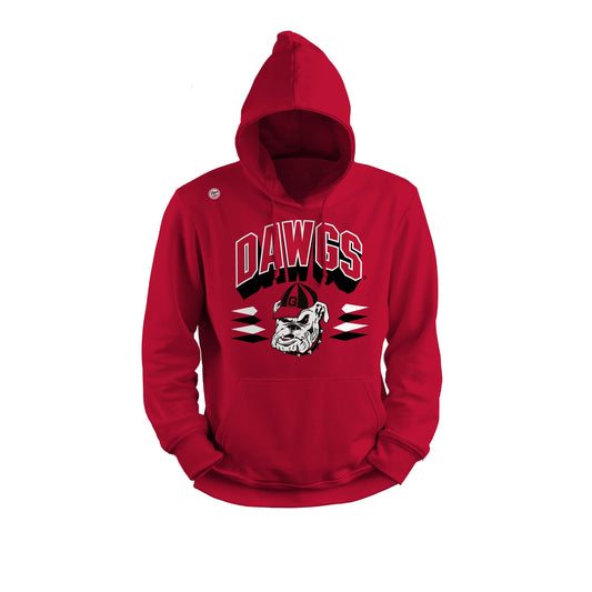 Georgia Bulldogs Dyme Lyfe Mens College Retro Diamond Logo Hoodie