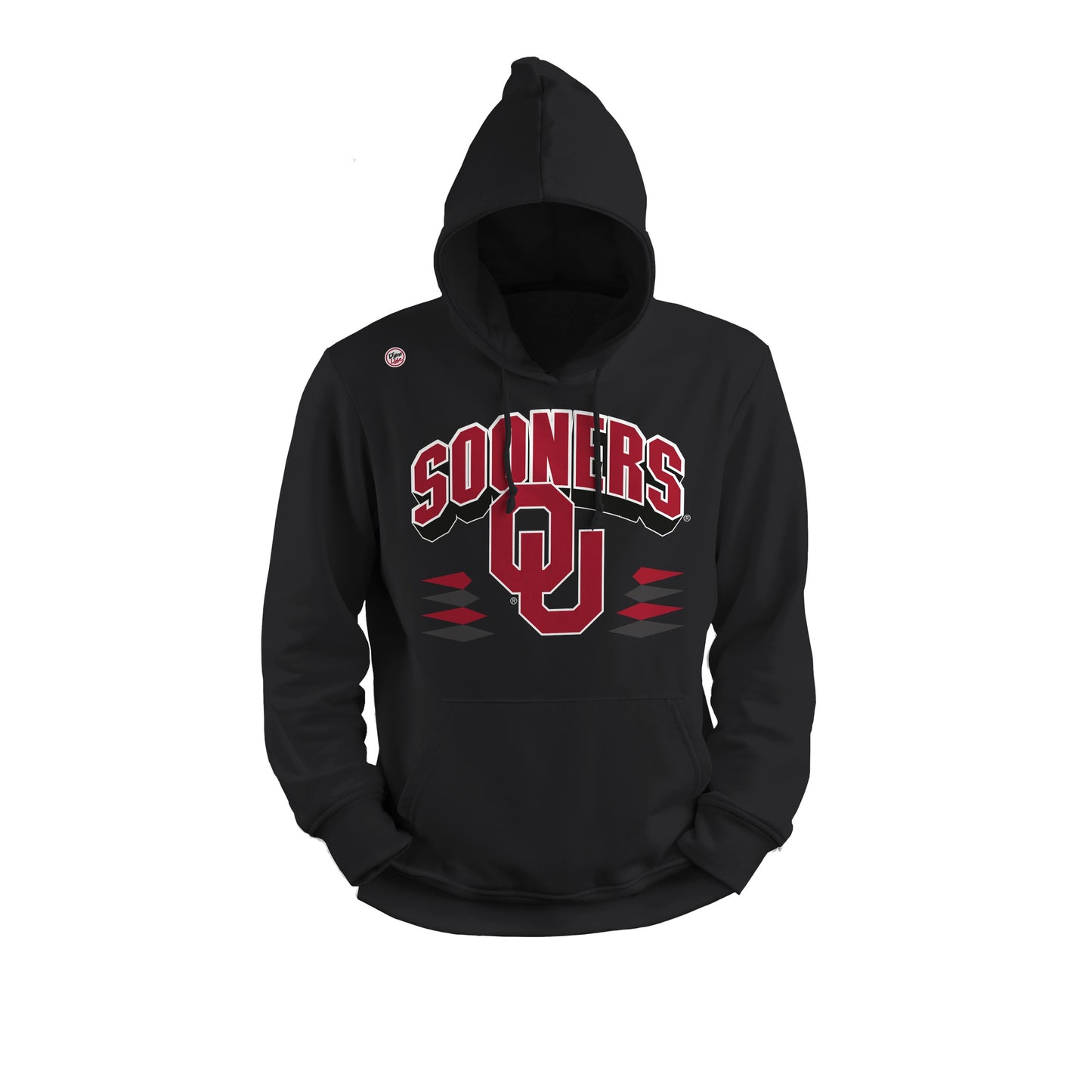 Oklahoma Sooners Dyme Lyfe Mens College Retro Diamond Logo Hoodie