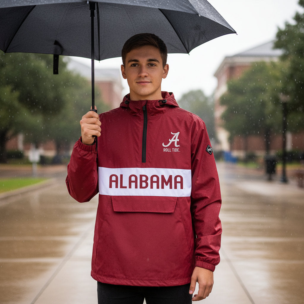 Alabama Crimson Tide Franchise Club Mens NCAA Alpha Anorak Jacket