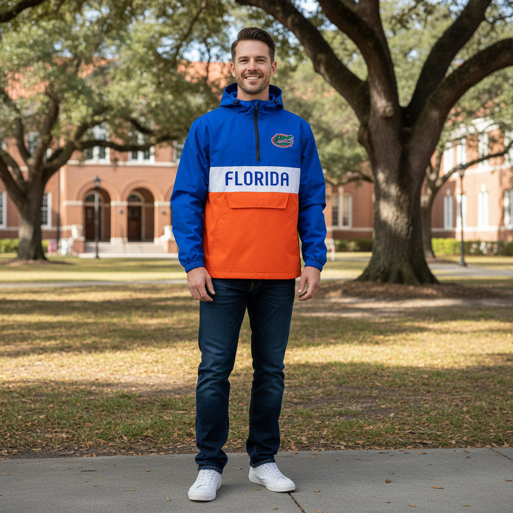 Florida Gators Franchise Club Mens NCAA Alpha Anorak Jacket