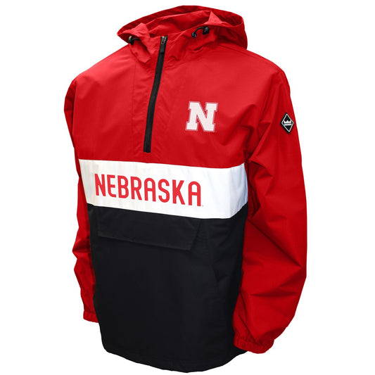 Nebraska Cornhuskers Franchise Club Mens NCAA Alpha Anorak Jacket Red