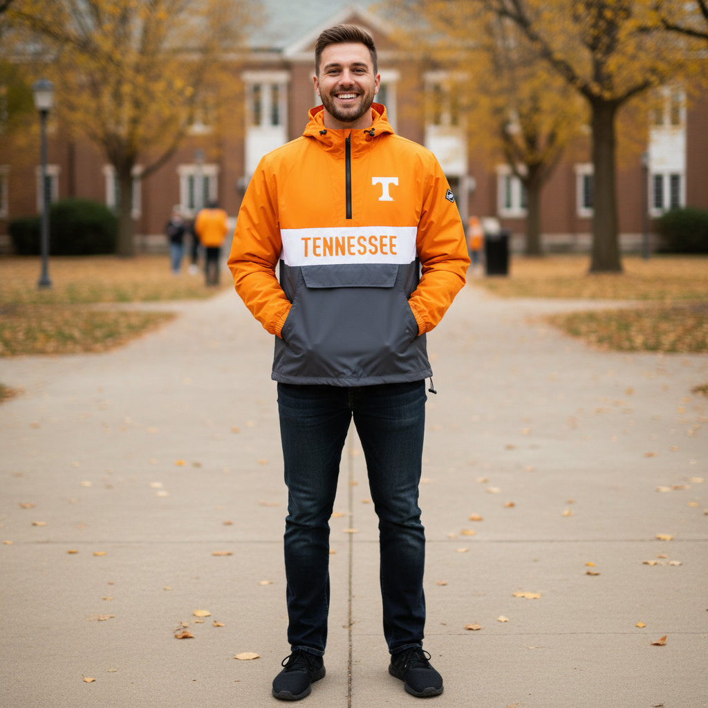 Tennessee Volunteers Franchise Club Mens NCAA Alpha Anorak Jacket