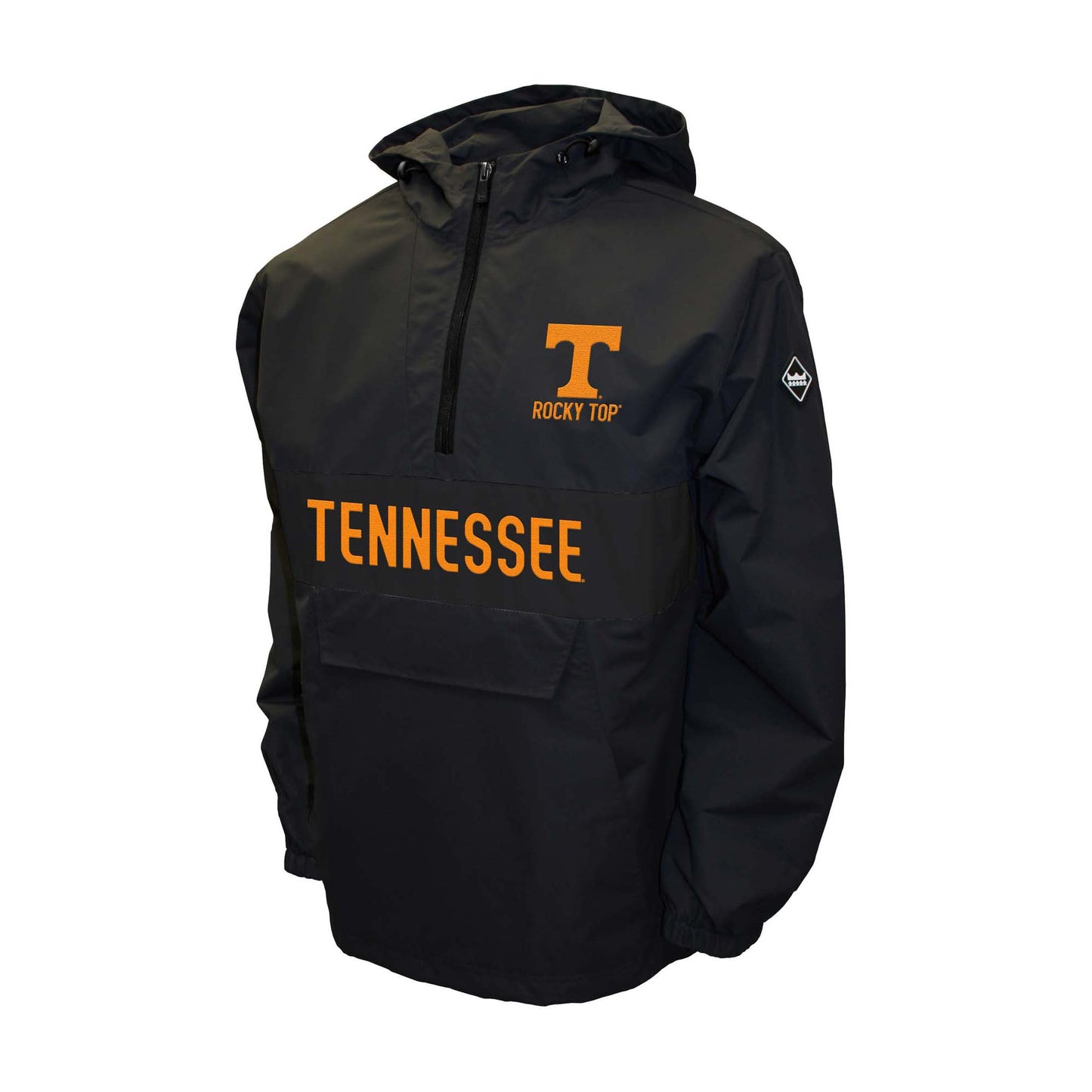 Tennessee Volunteers Franchise Club Mens NCAA Alpha Anorak Jacket Black