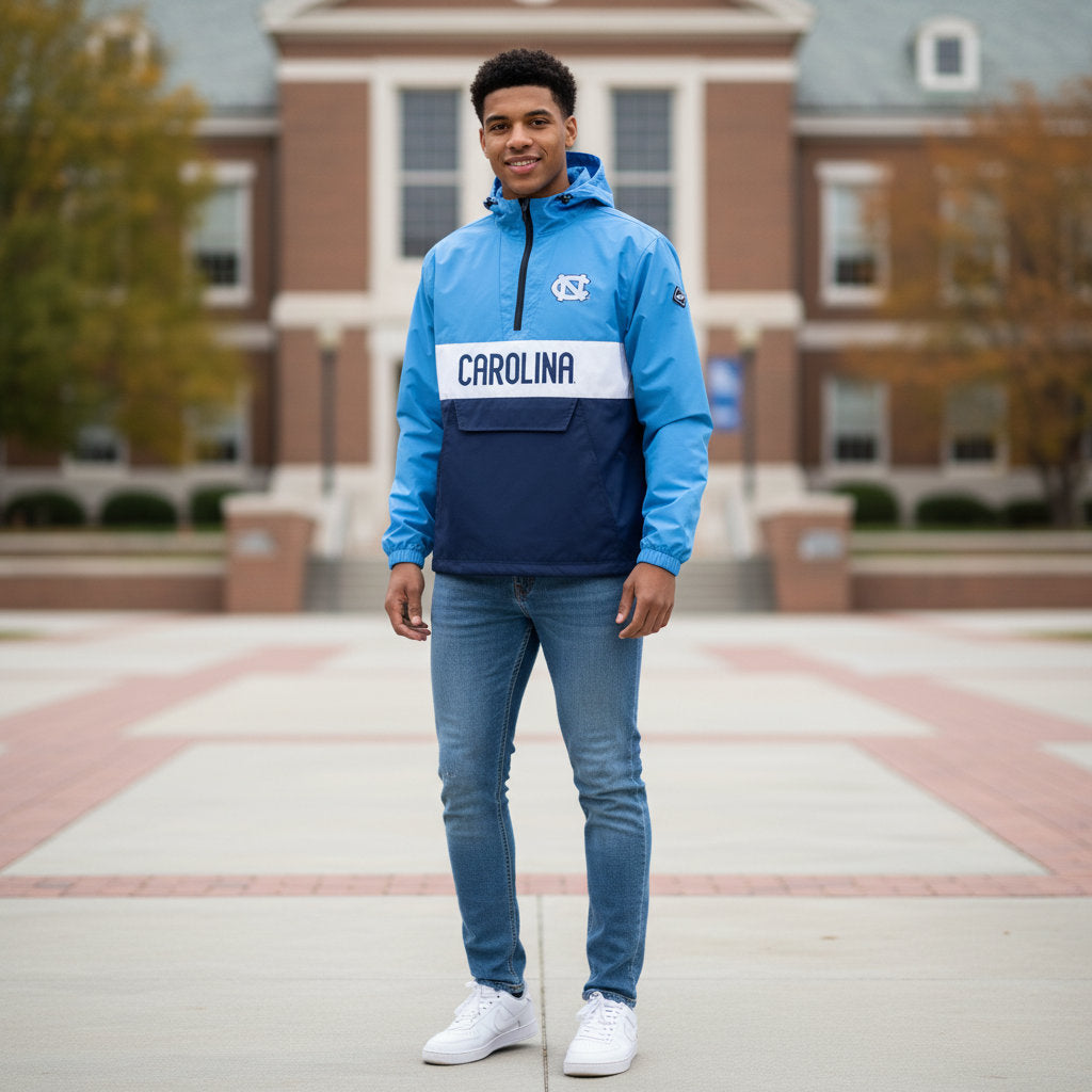 North Carolina Tar Heels Franchise Club Mens NCAA Alpha Anorak Jacket