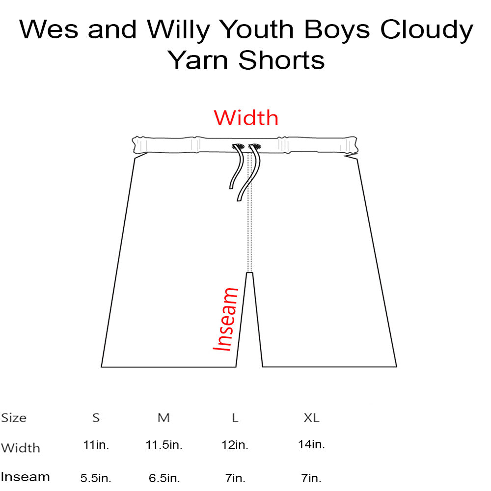South Carolina Gamecocks Youth Boys Wes and Willy Cloudy Yarn Shorts